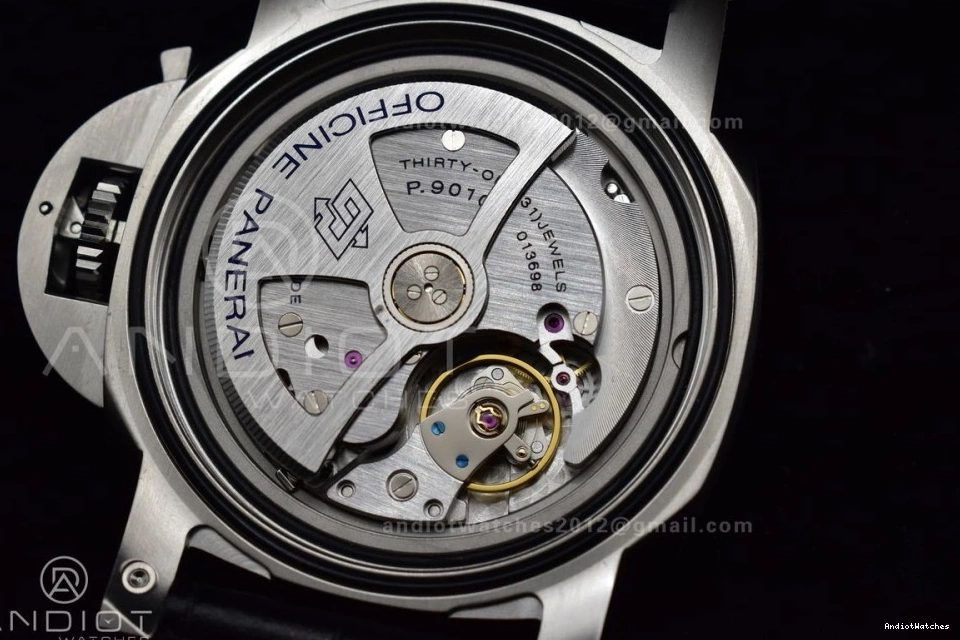 Edition Leather  on Strap Best SportInspired 1:1 VSF 980 Black Black Dial PAM1312 P. 1225